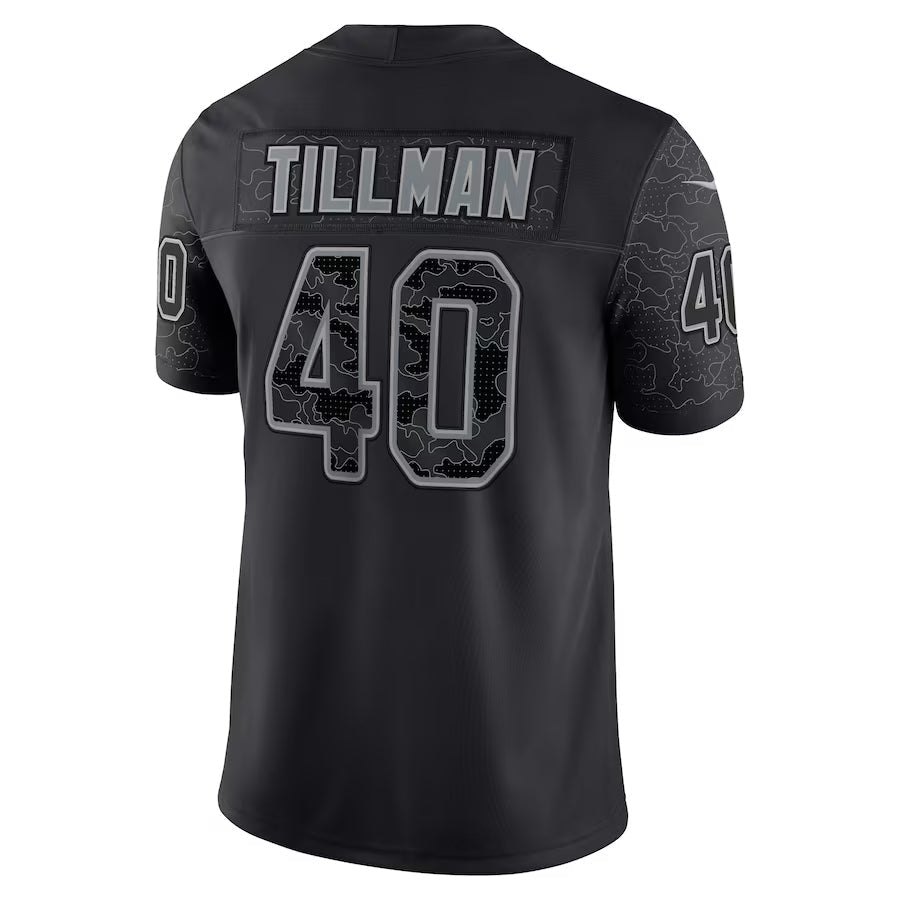 Jdoa A.Cardinals #40 Pat Tillman Player Black RFLCTV Limited Stitched Jerseys