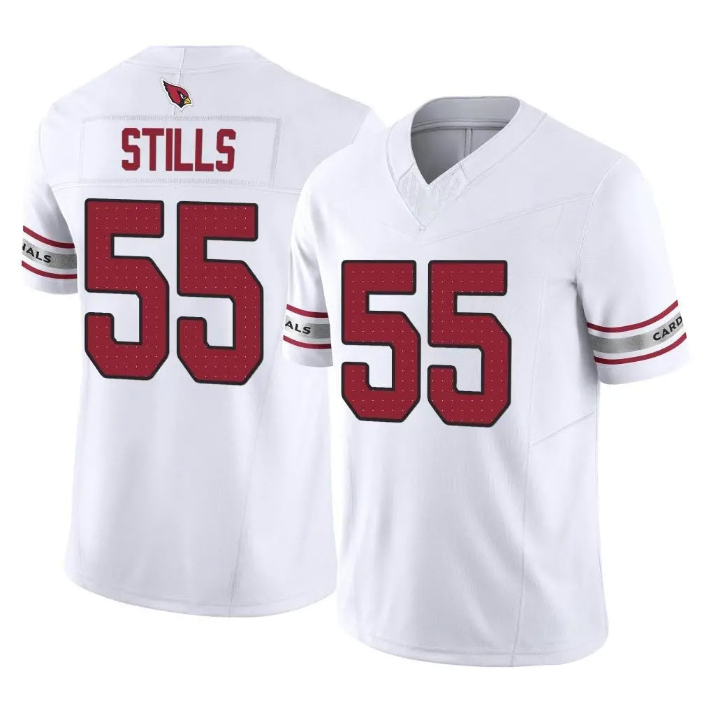 Jdoa A.Cardinals #55 Dante Stills Player White Vapor F.U.S.E. Limited Home Game Stitched Jerseys