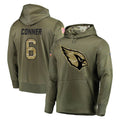 Jdoa A.Cardinals #6 James Conner Player Olive Salute to Service Limited Hoodie Stitched Jerseys