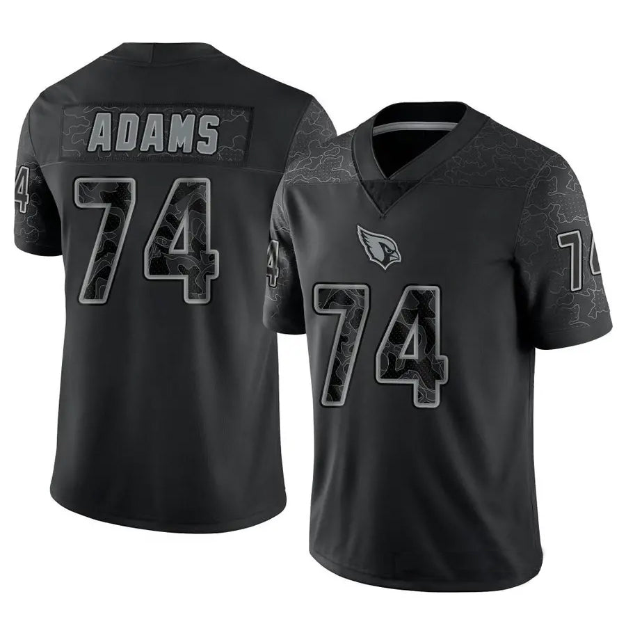 Jdoa A.Cardinals #74 Isaiah Adams Player Black RFLCTV Limited Stitched Jerseys