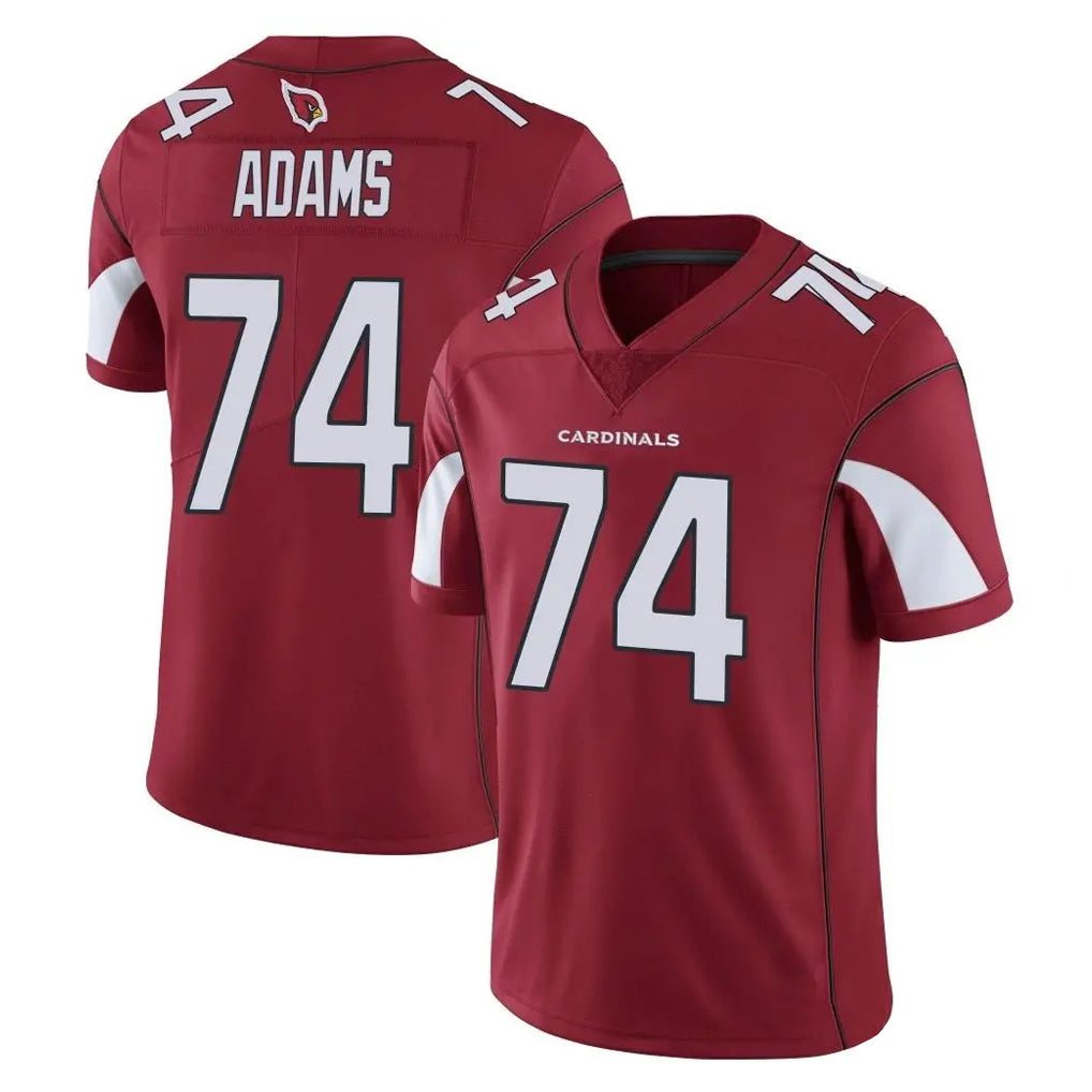Jdoa A.Cardinals #74 Isaiah Adams Player Cardinal Vapor Limited Home Game  Stitched Jerseys