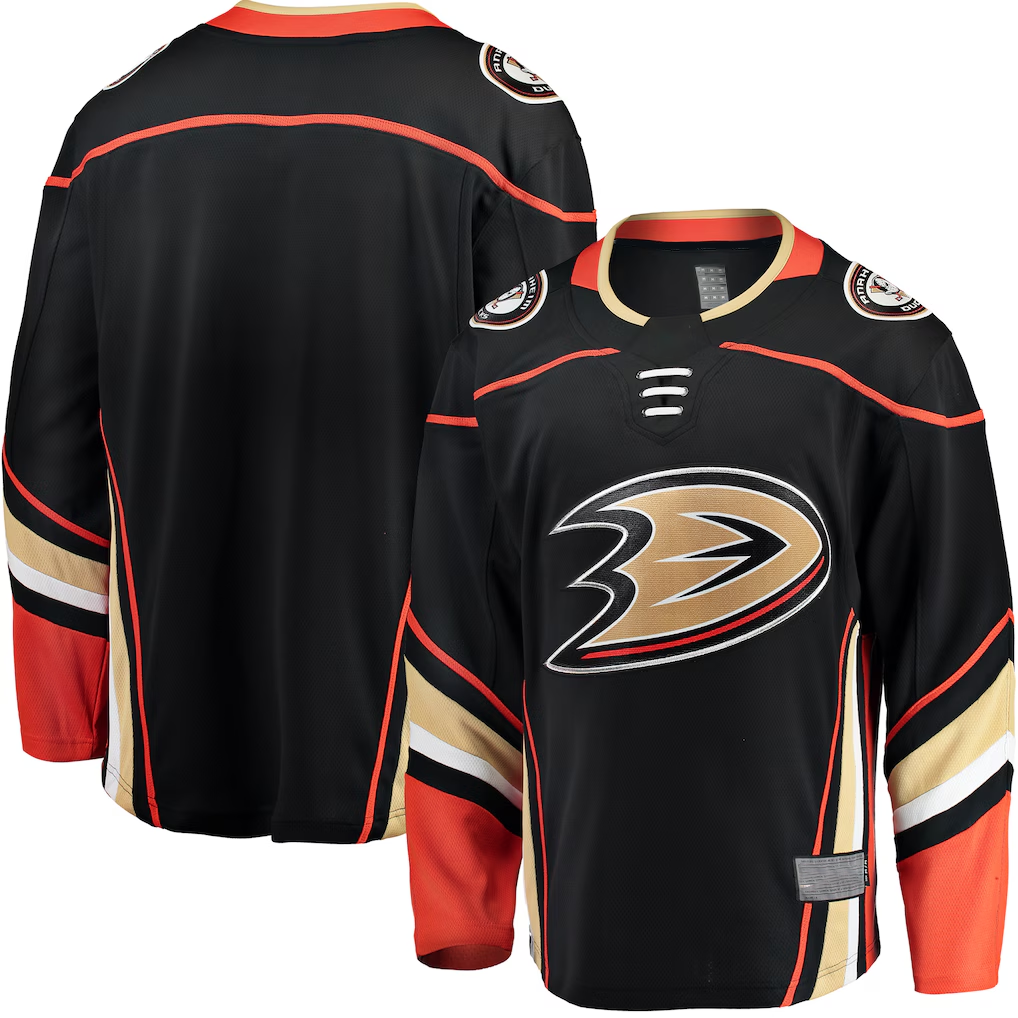 Jdoa A.Ducks Black Breakaway Home Jerseys