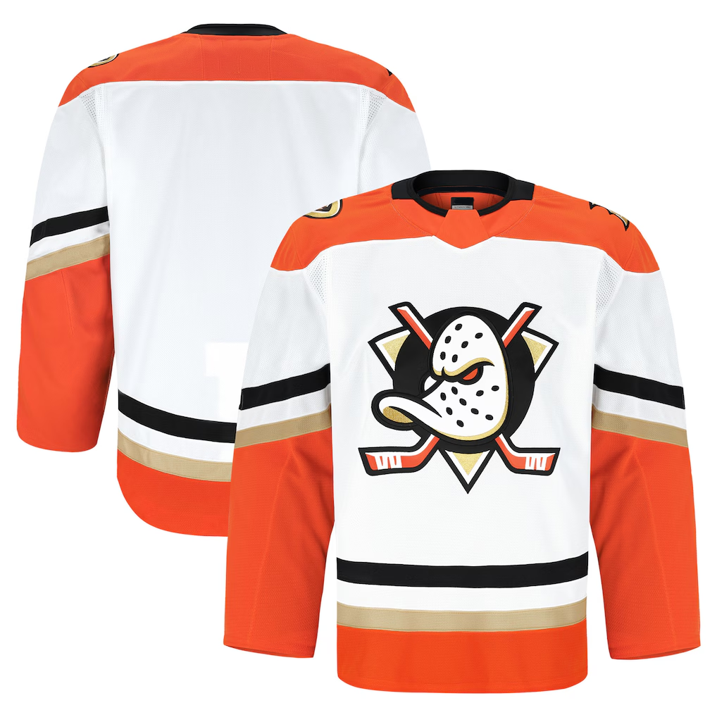 Xdoa A.Ducks White Away Authentic Pro Jerseys