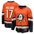 Xdoa A.Ducks #17 Alex Killorn Orange Home Breakaway Jerseys