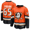 Xdoa A.Ducks #65 Jacob Trouba Orange Home Breakaway Player Jerseys