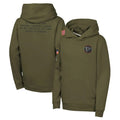 Jdoa A.Falcons Olive 2025 Salute to Service Fleece Hoodie Blank Player Stitched Jerseys