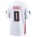 Jdoa A.Falcons #0 Divine Deablo Player White Home Game Stitched Jerseys