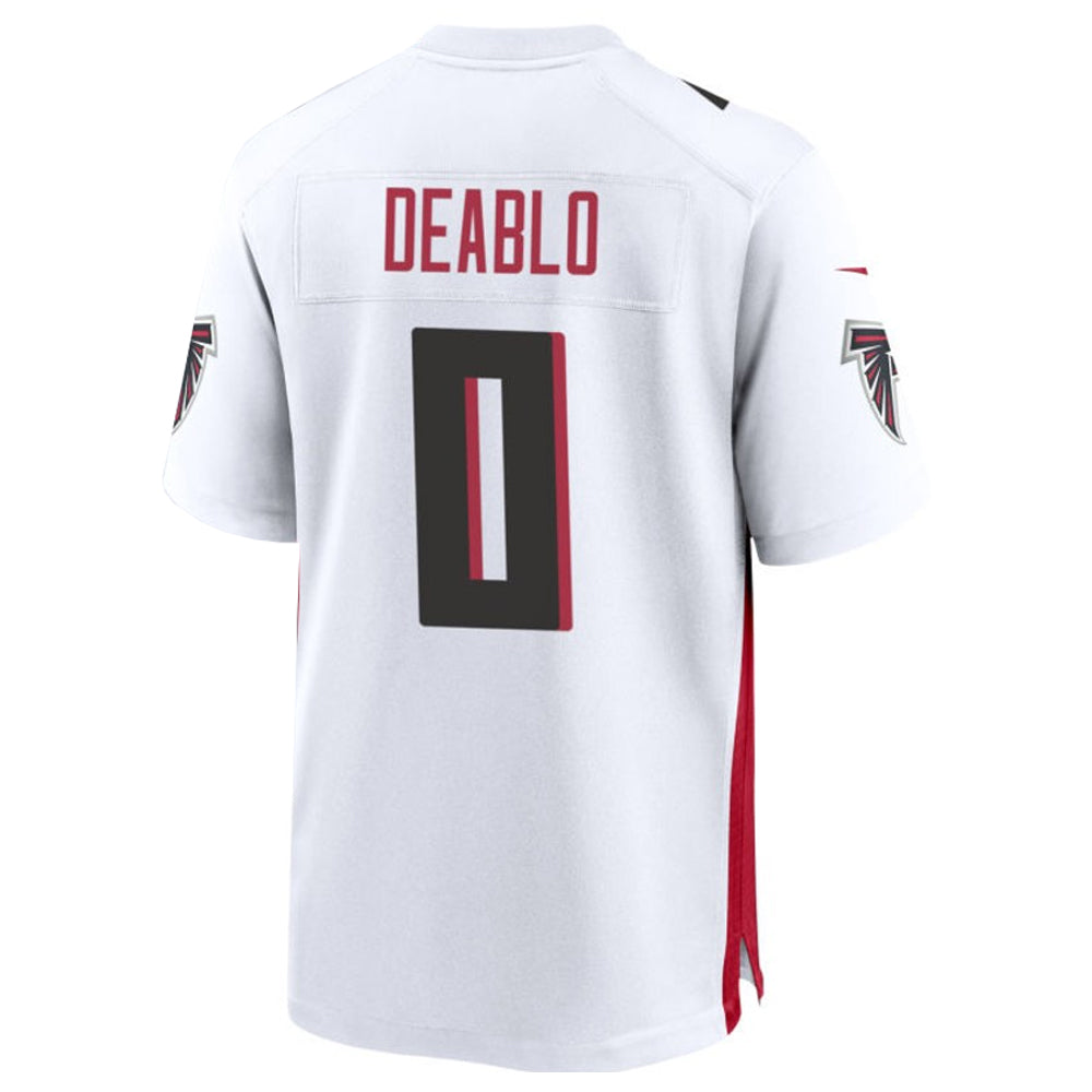 Jdoa A.Falcons #0 Divine Deablo Player White Home Game Stitched Jerseys