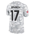 Jdoa A.Falcons #17 Zachariah Branch Player Arctic Camo Salute to Service Limited Stitched Jerseys