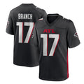 Jdoa A.Falcons #17 Zachariah Branch Player Black Home Game Stitched Jerseys