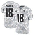 Jdoa A.Falcons #18 Kirk Cousins Player Arctic Camo Salute to Service Limited Stitched Jerseys