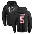 Jdoa A.Falcons #5 Drake London Player Black Salute to Service Hoodies Stitched Jerseys