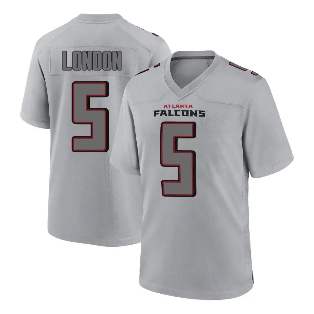 Jdoa A.Falcons #5 Drake London Player Gray Fashion Home Game Stitched Jerseys