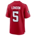 Jdoa A.Falcons #5 Drake London Red Game Stitched Jerseys