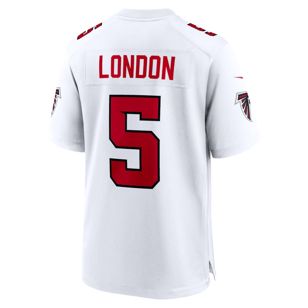 Jdoa A.Falcons #5 Drake London White Game Stitched Jerseys