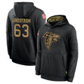 Jdoa A.Falcons #63 Chris Lindstrom Player Black Salute to Service Limited Black Hoodie Stitched Jerseys