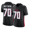 Jdoa A.Falcons #70 Jake Matthews Player Black Vapor F.U.S.E. Limited Stitched Jerseys