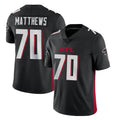 Jdoa A.Falcons #70 Jake Matthews Player Black Vapor Untouchable Limited Home Game Stitched Jerseys