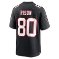 Jdoa A.Falcons #80 Andre Rison Player Black Throwback Limited Home Game Stitched Jerseys