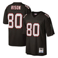 Jdoa A.Falcons #80 Andre Rison Player Mitchell & Ness Black 1992 Legacy Stitched Jerseys