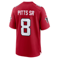 Jdoa A.Falcons #8 Kyle Pitts Sr. Red Game Stadium Jerseys