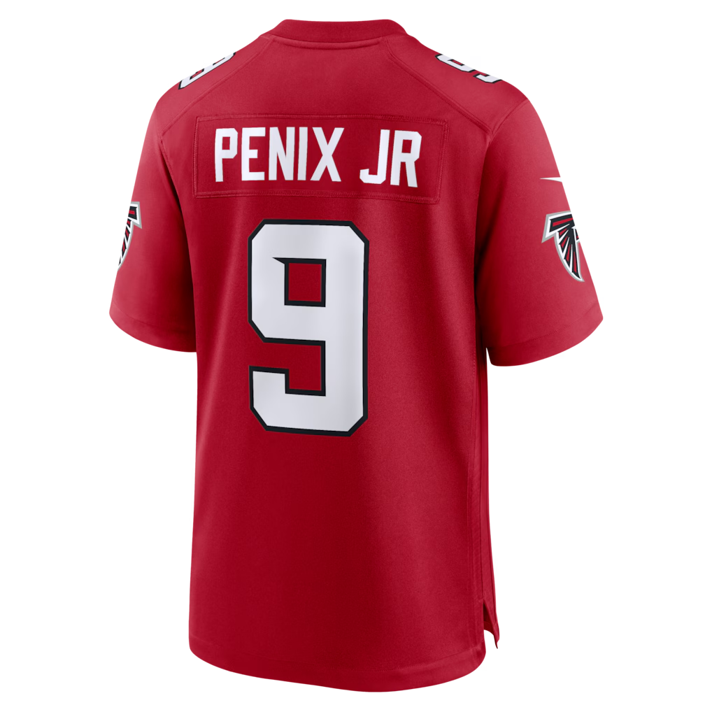 Jdoa A.Falcons #9 Michael Penix Jr. Red Game Stitched Jerseys