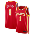 Xdoa A.Hawks #1 Jalen Johnson Red Fast Break Replica Jerseys - Icon Edition