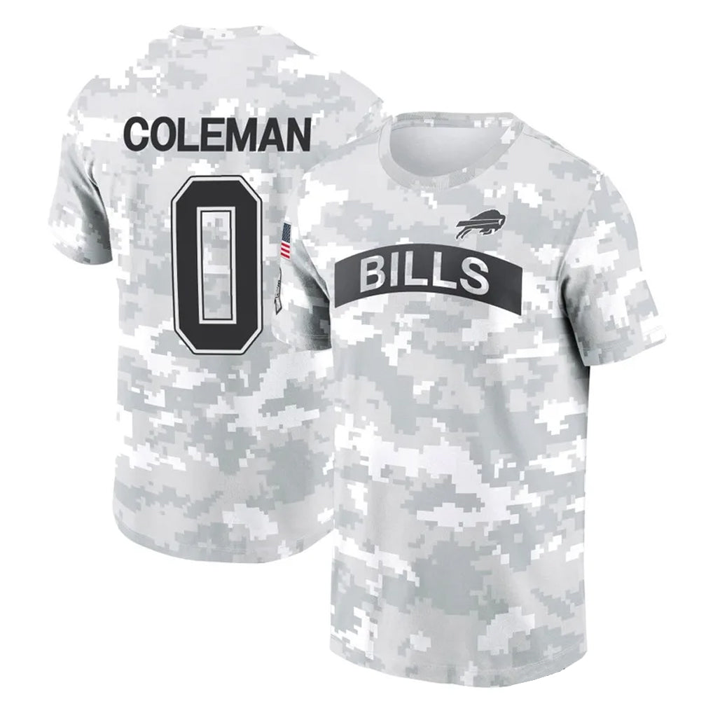 Jdoa B.Bills #0 Keon Coleman Player Arctic Camo Salute to Service T-Shirt Hoodies Stitched Jerseys