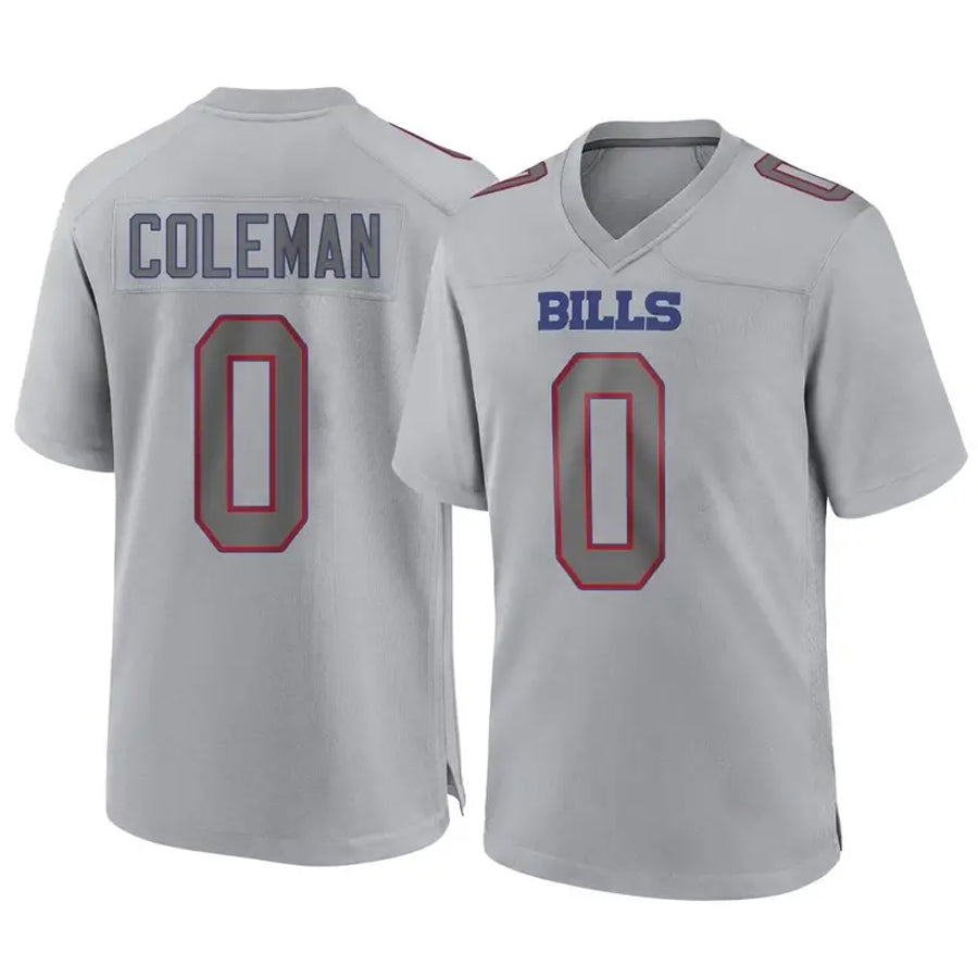 Jdoa B.Bills #0 Keon Coleman Player Gray Game Stitched Jerseys