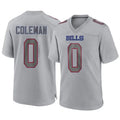 Jdoa B.Bills #0 Keon Coleman Player Gray Game Stitched Jerseys