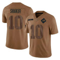 Jdoa B.Bills #10 Khalil Shakir Player Brown Salute To Service Limited Stitched Jerseys