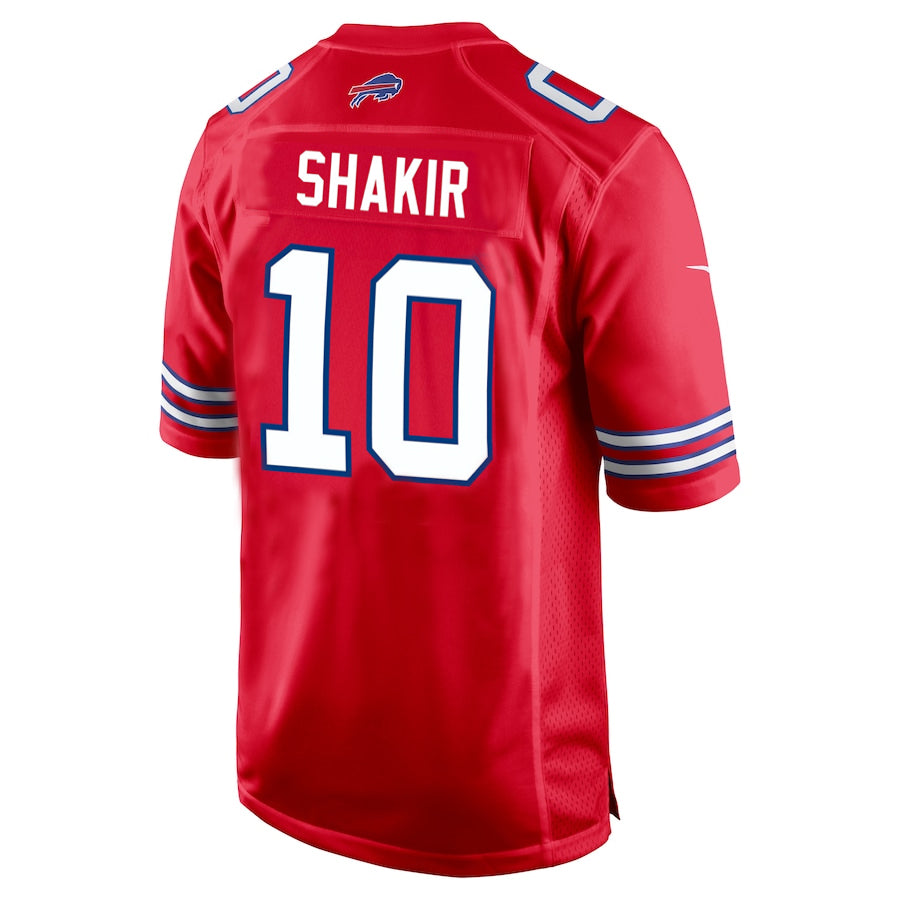 Jdoa B.Bills #10 Khalil Shakir Player Red Home Game  Stitched Jerseys