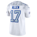 Jdoa B.Bills #17 Josh Allen Player White Rivalries Collection Vapor Limited Stitched Jerseys