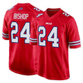 Jdoa B.Bills #24 Cole Bishop Player Red Home Game Stitched Jerseys