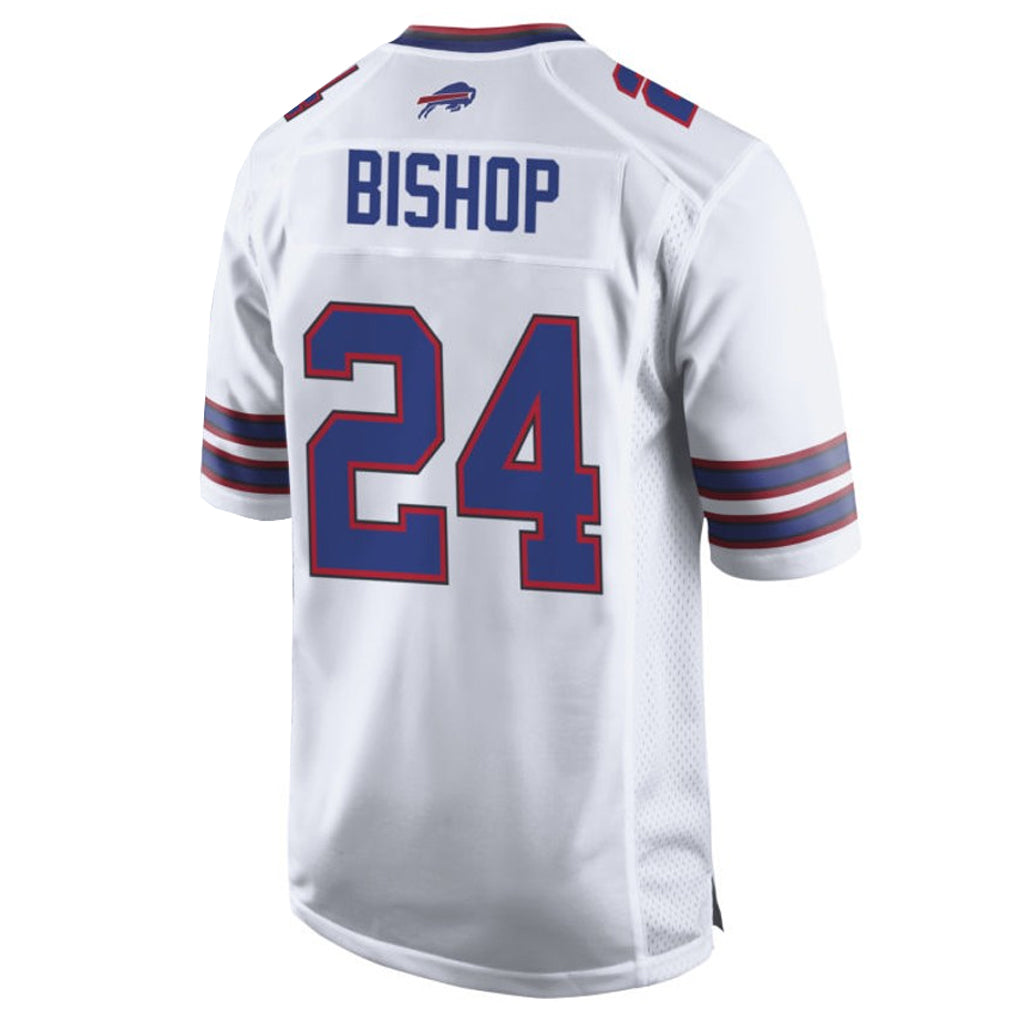 Jdoa B.Bills #24 Cole Bishop Player White Home Game Stitched Jerseys