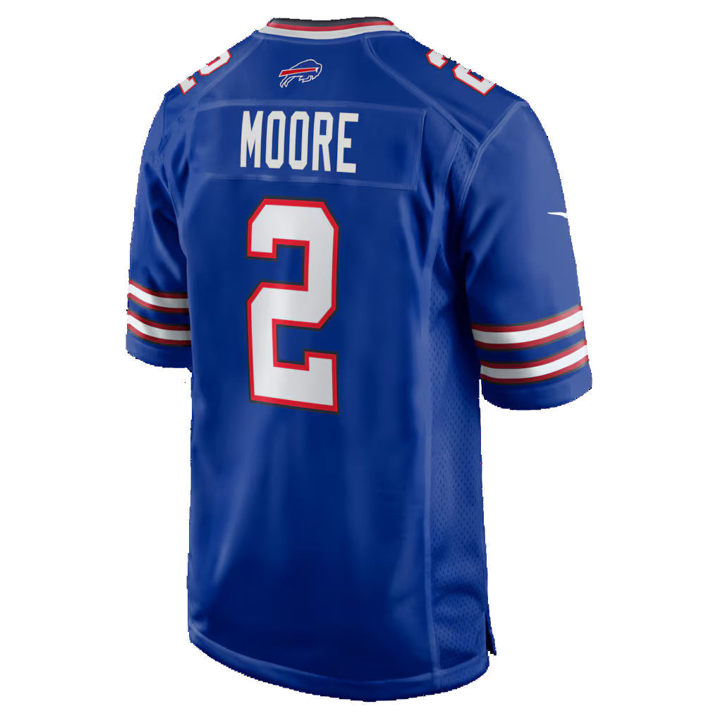 Jdoa B.Bills #2 D.J. Moore Royal Game Stitched Jerseys