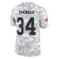 Jdoa B.Bills #34 Thurman Thomas Player Arctic Camo Salute to Service Limited Stitched Jerseys