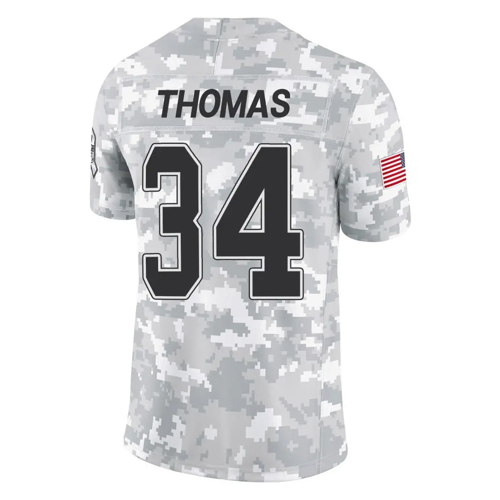 Jdoa B.Bills #34 Thurman Thomas Player Arctic Camo Salute to Service Limited Stitched Jerseys