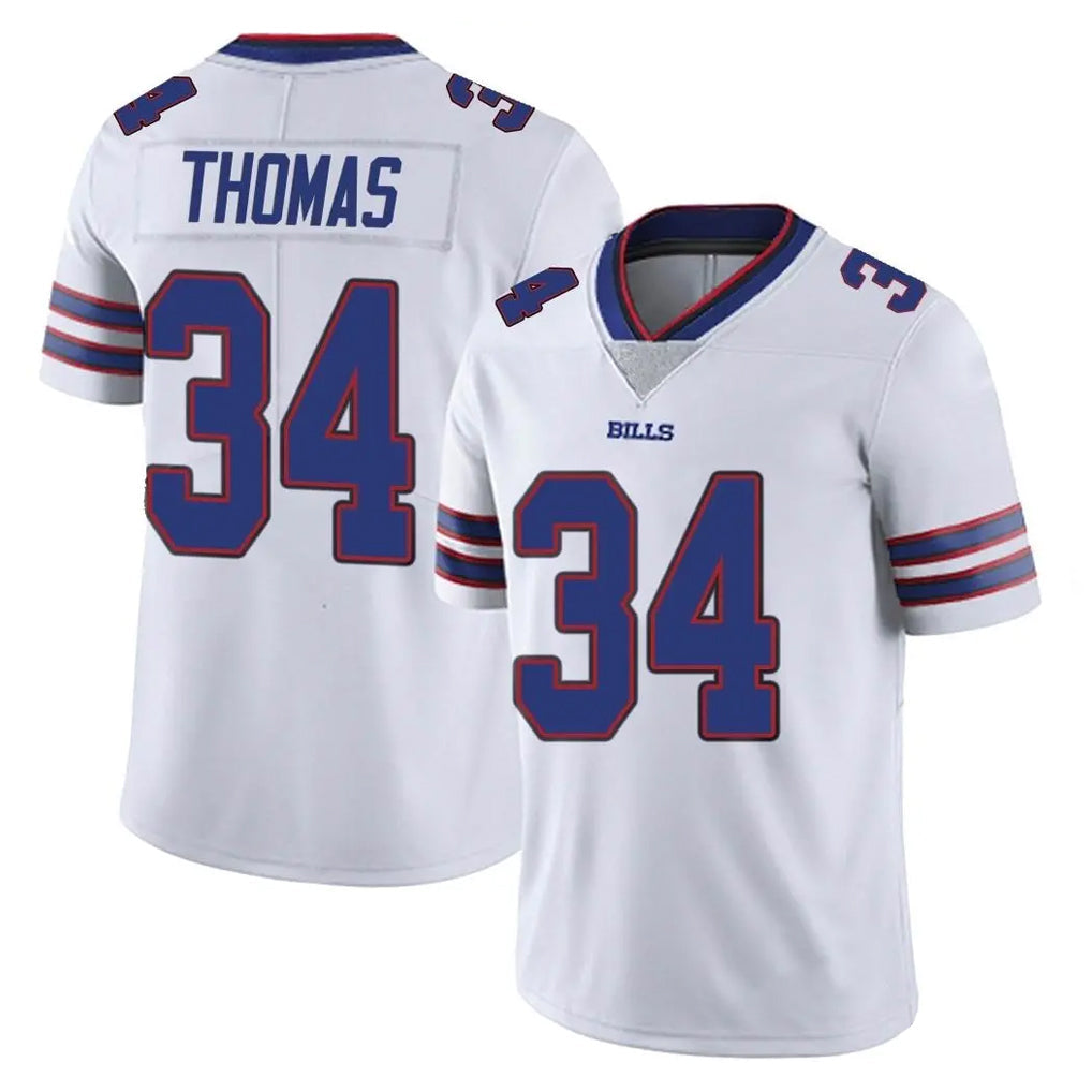 Jdoa B.Bills #34 Thurman Thomas Player White Vapor Untouchable Limited Stitched Jerseys