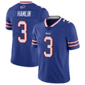Jdoa B.Bills #3 Damar Hamlin Player Royal Vapor Untouchable Limited Stitched Jerseys