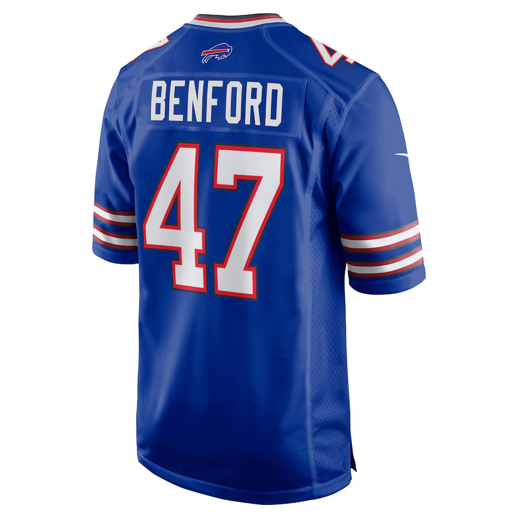 Jdoa B.Bills #47 Christian Benford Player Royal Home Game Stitched Jerseys