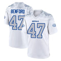 Jdoa B.Bills #47 Christian Benford Player White Rivalries Collection Limited Stitched Jerseys