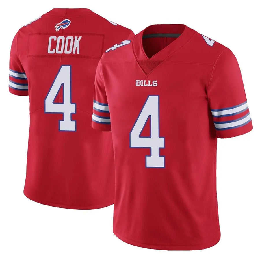 Jdoa B.Bills #4 James Cook III Player Red  Vapor Untouchable Limited Stitched Jerseys