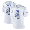 Jdoa B.Bills #4 James Cook III Player White Rivalries Collection Game Stitched Jerseys