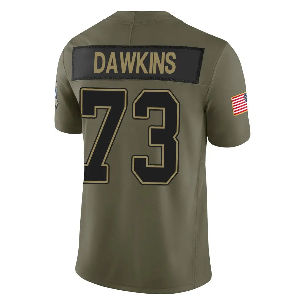Jdoa B.Bills #73 Dion Dawkins Player Olive Salute to Service Limited Home Game Stitched Jerseys