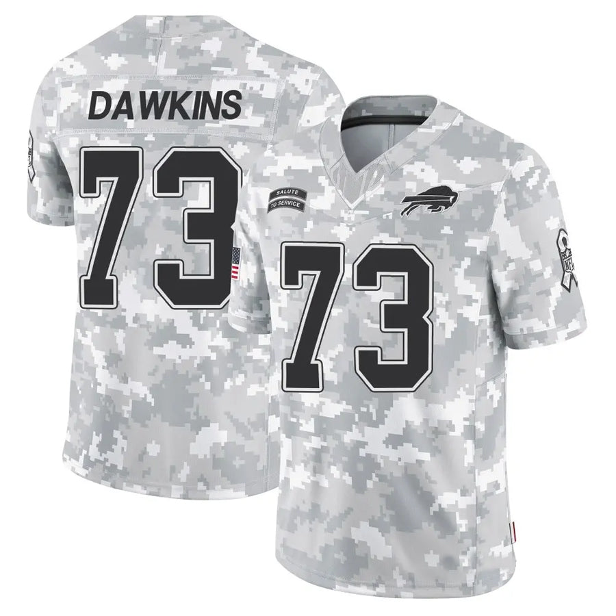 Jdoa B.Bills #73 Dion Dawkins Player Arctic Camo Salute to Service Limited  Stitched Jerseys