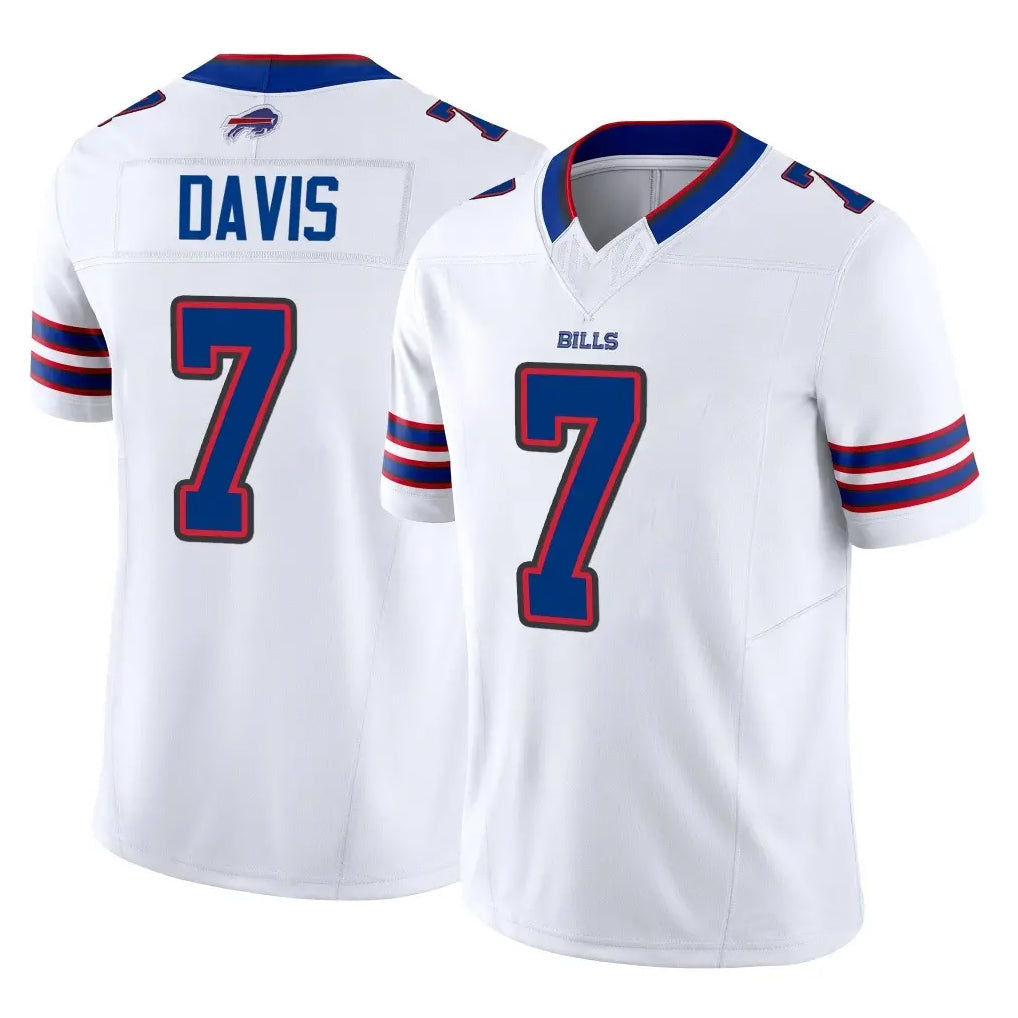 Jdoa B.Bills #7 Ray Davis Player White Vapor F.U.S.E. Limited Stitched Jerseys