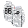 Jdoa B.Bills #86 Dalton Kincaid Player Arctic Camo Salute to Service Hoodies Stitched Jerseys