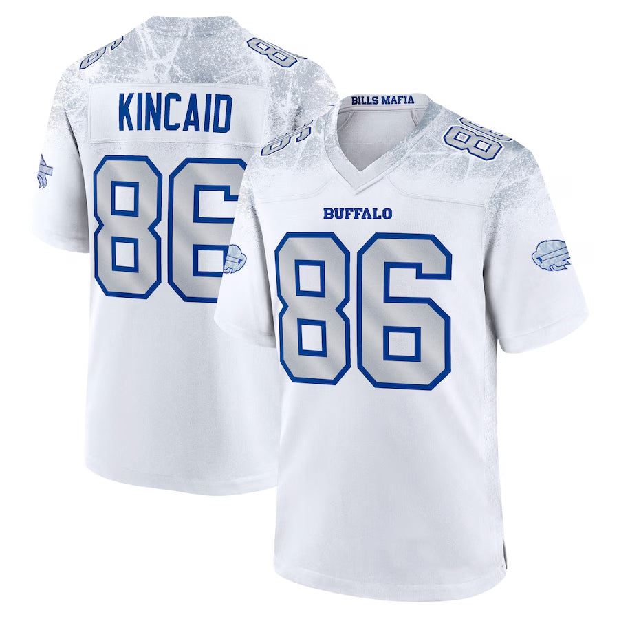 Jdoa B.Bills #86 Dalton Kincaid Player White Rivalries Collection Game Stitched Jerseys