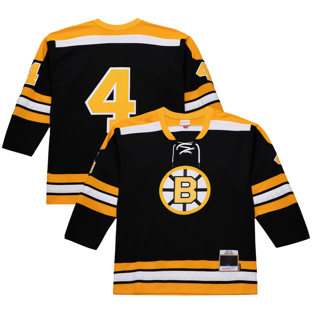 Jdoa B.Bruins #4 Bobby Orr Black 1971-72 Power Play Stitched Jerseys